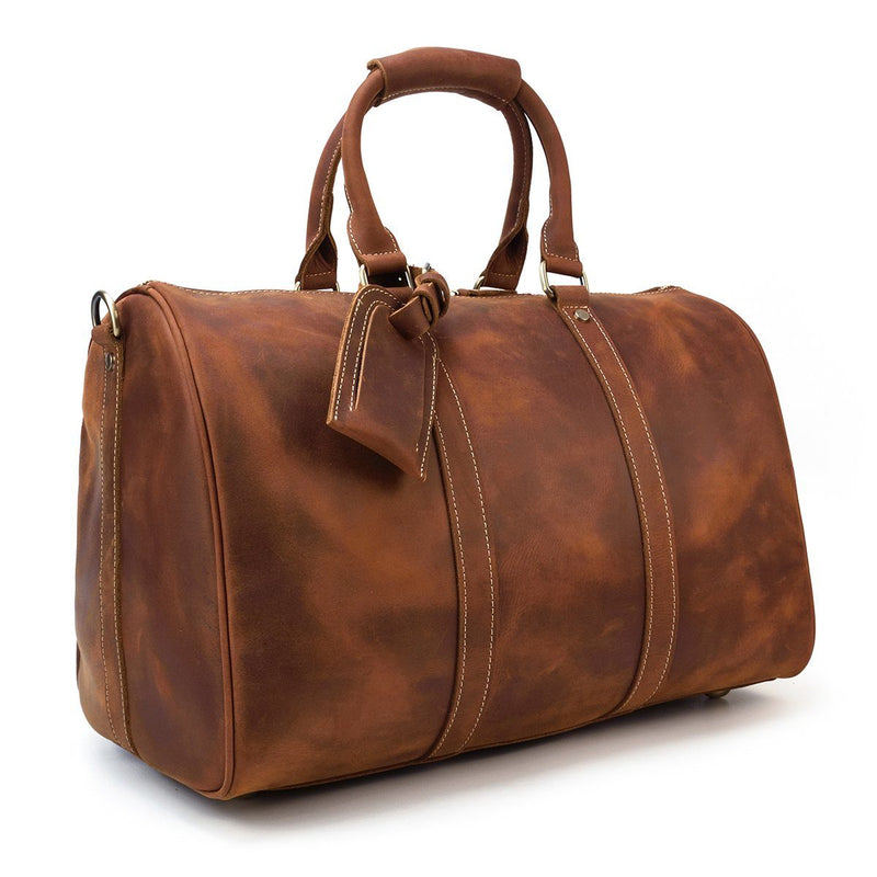 womens leather duffle bag