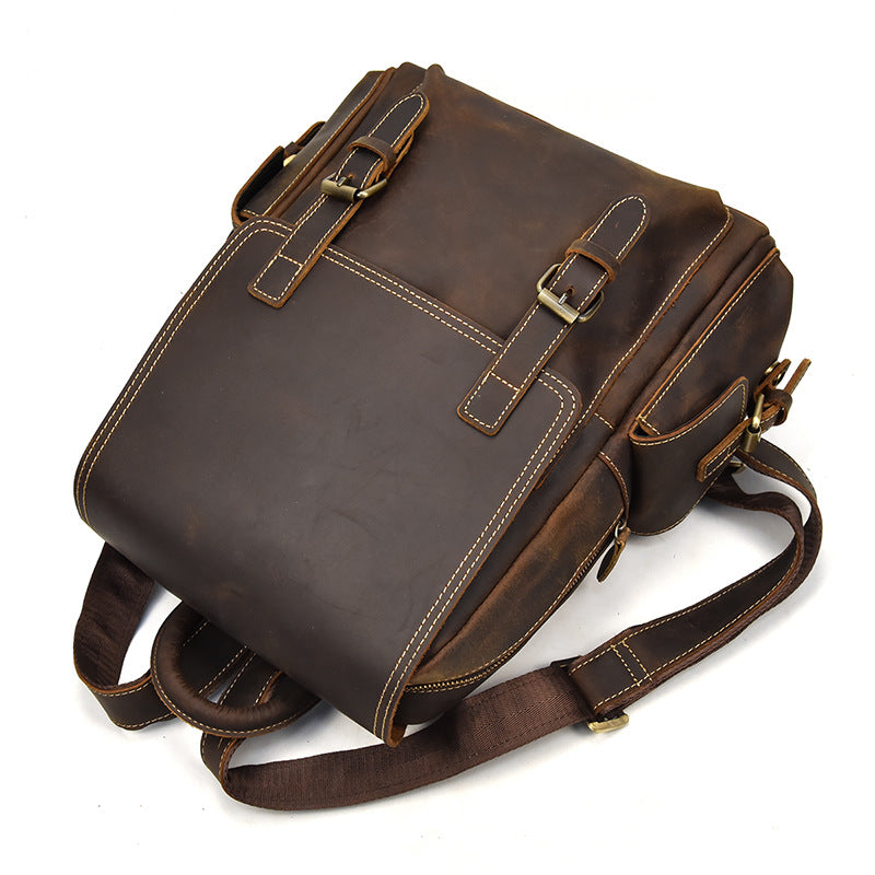 womens leather rucksack