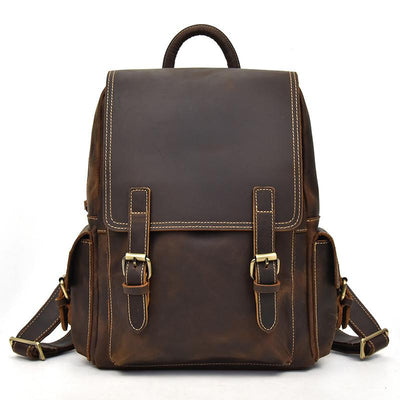 Women's Leather Rucksack - Fashion Ladies Backpack