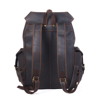 womens leather travel backpack