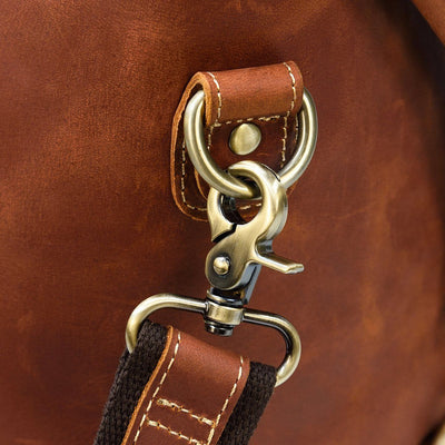 womens leather travel duffel bag