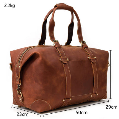 womens leather weekend travel bag