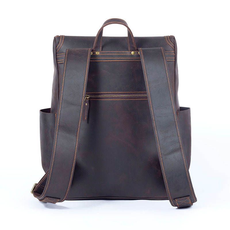 Leather Work Backpack - 20L Everyday Rucksack | ROYA